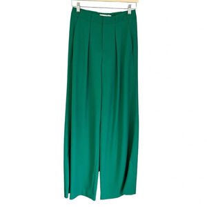 CLOSED Rylan Wide Leg Trouser Pant Green Patina 24 NWT Contemporary Office Chic